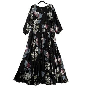 City Chic Black Floral Maxi Dress